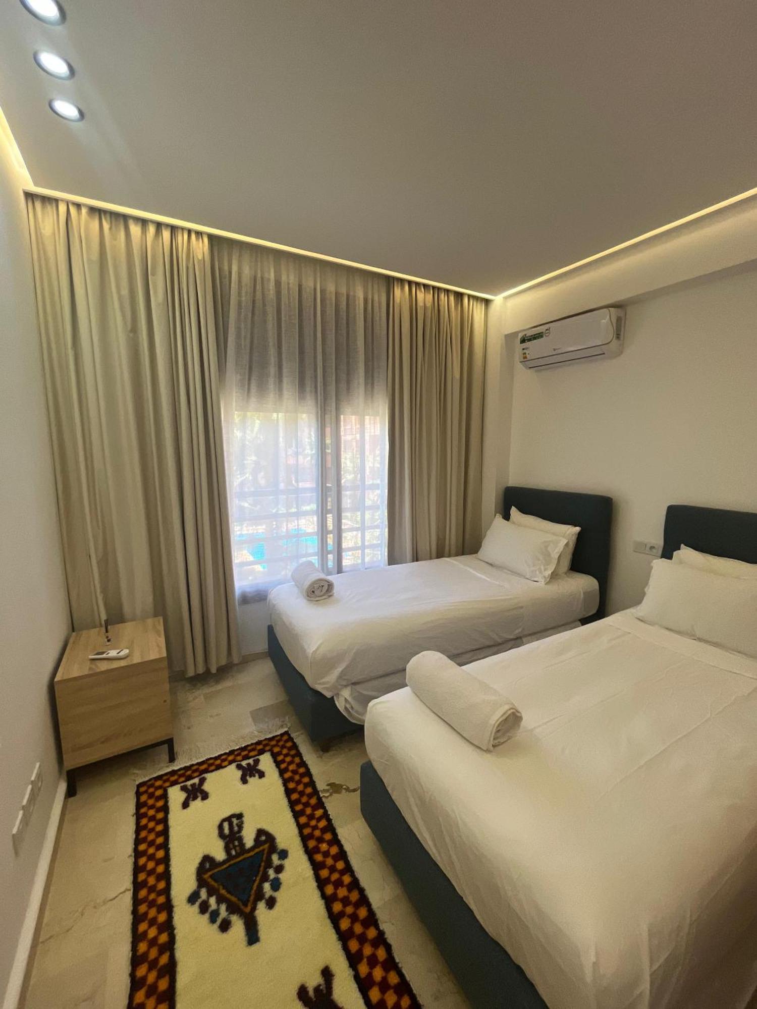 Premium Amazigh 2Br Flat - Balcony & Pool Access Apartment Marrakesh Exterior photo