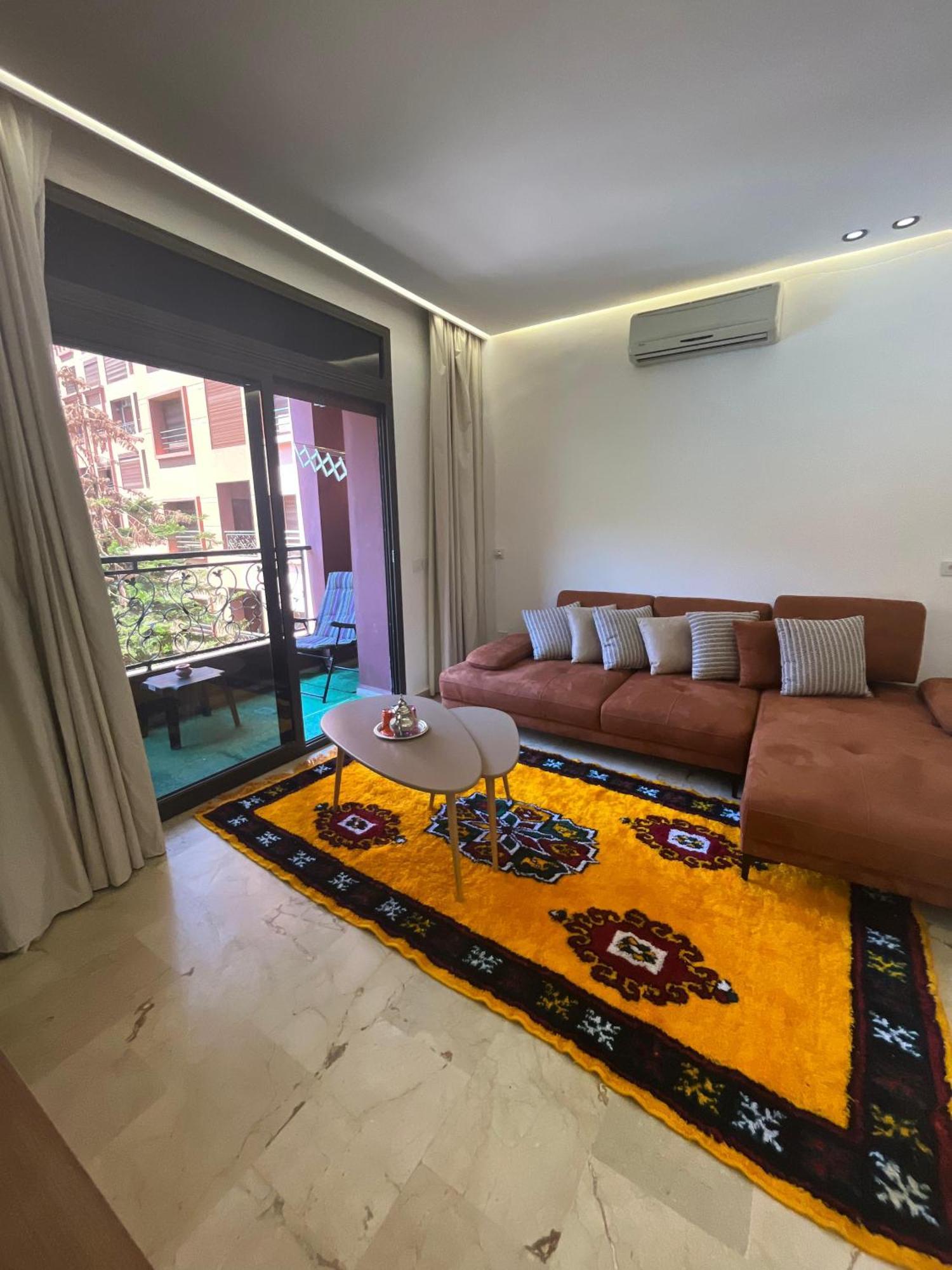 Premium Amazigh 2Br Flat - Balcony & Pool Access Apartment Marrakesh Exterior photo